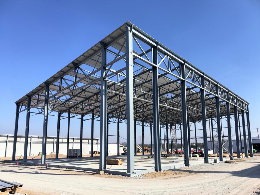 Estructura metálica de almacén